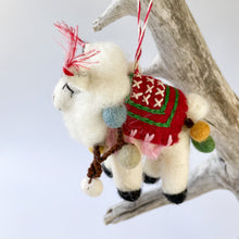 Load image into Gallery viewer, White Lama Ornament