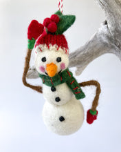 Load image into Gallery viewer, Snowman with a red hat