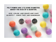 Load image into Gallery viewer, Christmas Felt Garland. Reindeer Candy Cane Garland. Felt Reindeer. Felt Pom Poms Garland.Felt Balls Garland. Felt Pompom Garland