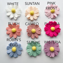 Load image into Gallery viewer, Daisy Garland - Spring Greenery Garland. Felt Flower Garland. Felt Daisy Garland. Daisy Wall Decor