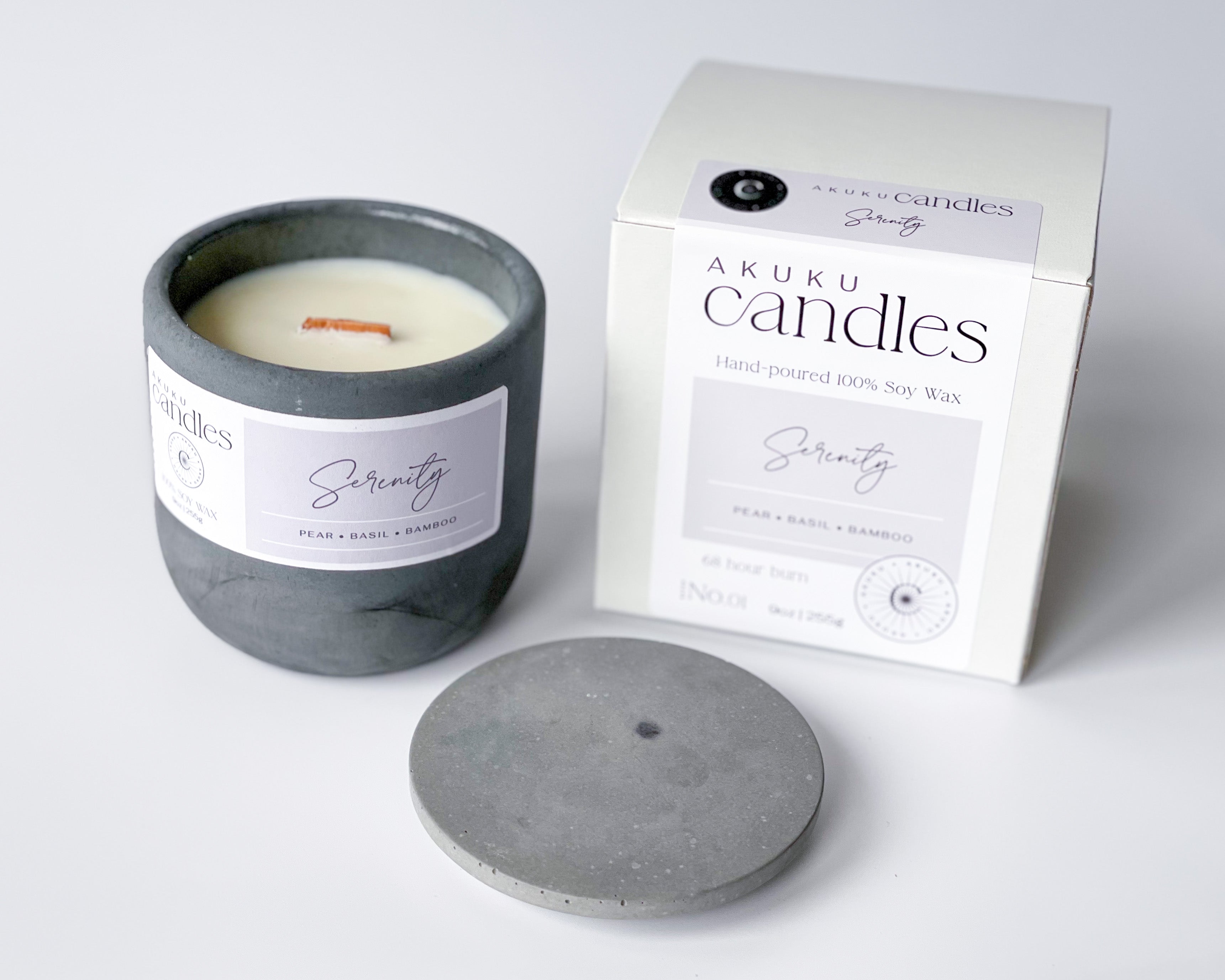 Serenity Soy Wax & Tranquil Soybean Candle | AKUKU