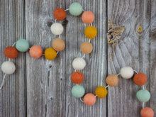 Load image into Gallery viewer, Boho Garland. Boho Decor. Felt Pom Poms Garland.Felt Balls Garland. Felt Pompom Garland
