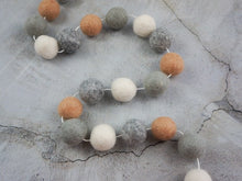 Load image into Gallery viewer, Neutral Garland. Gender Neutral Decor. Felt Pom Poms Garland.Felt Balls Garland. Felt Pompom Garland