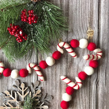 Load image into Gallery viewer, 5ft Candy Cane Garland SALE
