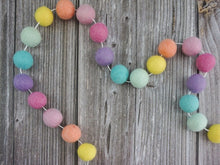 Load image into Gallery viewer, Rainbow Garland. Boho Decor. Felt Pom Poms Garland.Felt Balls Garland. Felt Pompom Garland