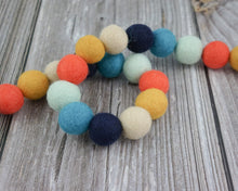 Load image into Gallery viewer, Boho Garland. Felt Pom Poms Garland.Felt Balls Garland. Felt Pompom Garland
