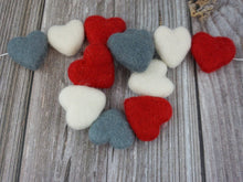 Load image into Gallery viewer, Heart Garland. Valentines Day Decor. Pom Pom Garland. Valentine Garland. Felt Garland. Valentine Banner.