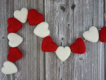 Load image into Gallery viewer, Heart Garland. Valentines Day Decor. Pom Pom Garland. Valentine Garland. Felt Garland. Valentine Banner.