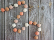 Load image into Gallery viewer, Valentines Day Decor. Pom Pom Garland. Valentine Garland. Felt Garland. Valentine Banner.