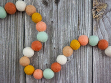 Load image into Gallery viewer, Boho Garland. Boho Decor. Felt Pom Poms Garland.Felt Balls Garland. Felt Pompom Garland