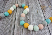 Load image into Gallery viewer, Spring Garland. Boho Decor. Felt Pom Poms Garland.Felt Balls Garland. Felt Pompom Garland