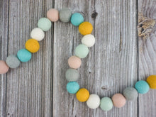 Load image into Gallery viewer, Spring Garland. Boho Decor. Felt Pom Poms Garland.Felt Balls Garland. Felt Pompom Garland