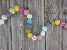 Load image into Gallery viewer, Spring Garland. Easter Garland. Pom Poms Garland. Felt Balls Garland. Felt Pompom Garland