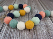 Load image into Gallery viewer, Boho Garland. Boho Decor. Felt Pom Poms Garland.Felt Balls Garland. Felt Pompom Garland