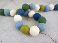 Load image into Gallery viewer, Spring Garland. Easter Garland. Pom Poms Garland. Felt Balls Garland. Felt Pompom Garland