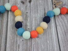 Load image into Gallery viewer, Boho Garland. Felt Pom Poms Garland.Felt Balls Garland. Felt Pompom Garland