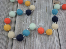 Load image into Gallery viewer, Boho Garland. Felt Pom Poms Garland.Felt Balls Garland. Felt Pompom Garland