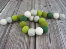 Load image into Gallery viewer, St Patrick Garland. Spring Garland. Pom Poms Garland. Felt Balls Garland. Felt Pompom Garland