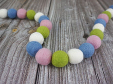 Load image into Gallery viewer, Spring Garland. Easter Garland. Pom Poms Garland. Felt Balls Garland. Felt Pompom Garland