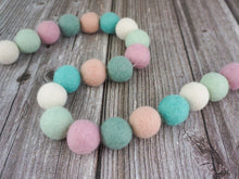 Load image into Gallery viewer, Spring Garland. Boho Decor. Felt Pom Poms Garland.Felt Balls Garland. Felt Pompom Garland