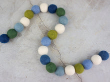Load image into Gallery viewer, Spring Garland. Easter Garland. Pom Poms Garland. Felt Balls Garland. Felt Pompom Garland