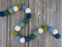 Load image into Gallery viewer, Spring Garland. Easter Garland. Pom Poms Garland. Felt Balls Garland. Felt Pompom Garland