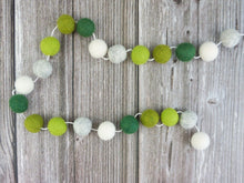 Load image into Gallery viewer, St Patrick Garland. Spring Garland. Pom Poms Garland. Felt Balls Garland. Felt Pompom Garland