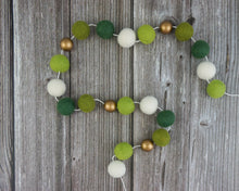 Load image into Gallery viewer, St Patrick Garland. Spring Garland. Pom Poms Garland. Felt Balls Garland. Felt Pompom Garland