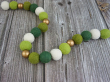 Load image into Gallery viewer, St Patrick Garland. Spring Garland. Pom Poms Garland. Felt Balls Garland. Felt Pompom Garland