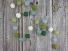 Load image into Gallery viewer, St Patrick Garland. Spring Garland. Pom Poms Garland. Felt Balls Garland. Felt Pompom Garland