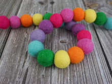 Load image into Gallery viewer, Rainbow Garland. St.Patricks Garland. Felt Pom Poms Garland.Felt Balls Garland. Felt Pompom Garland