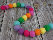 Load image into Gallery viewer, Rainbow Garland. St.Patricks Garland. Felt Pom Poms Garland.Felt Balls Garland. Felt Pompom Garland