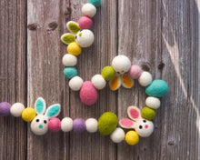 Load image into Gallery viewer, Pom Pom Garland - Easter Garland. Felt Garland. Easter Decor Pompom Garland. Felt Ball Garland