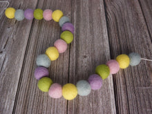 Load image into Gallery viewer, Spring Garland. Felt Pom Poms Garland.Felt Balls Garland. Felt Pompom Garland
