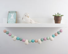 Load image into Gallery viewer, Pom Pom Garland - Easter Garland. Spring Garland. Pom Poms Garland. Felt Balls Garland. Felt Pompom Garland