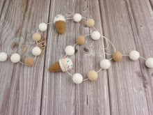 Load image into Gallery viewer, Pom Pom Garland - Summer Garland. Ice Cream Party. Pool Party Garland. Pompom Garland. Felt Ball Garland