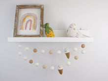 Load image into Gallery viewer, Pom Pom Garland - Summer Garland. Ice Cream Party. Pool Party Garland. Pompom Garland. Felt Ball Garland