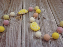 Load image into Gallery viewer, Pom Pom Garland - Lemon Garland. Lemon Decor. Pool Party Garland. Pompom Garland. Felt Ball Garland