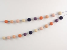 Load image into Gallery viewer, FALL Garland. FALL Decor. Felt Pom Poms Garland. Felt Balls Garland. Felt Pompom Garland