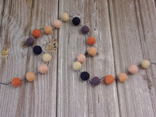 Load image into Gallery viewer, FALL Garland. FALL Decor. Felt Pom Poms Garland. Felt Balls Garland. Felt Pompom Garland