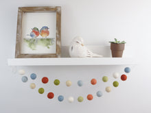 Load image into Gallery viewer, FALL Garland. FALL Decor. Felt Pom Poms Garland. Felt Balls Garland. Felt Pompom Garland
