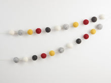 Load image into Gallery viewer, FALL Garland. FALL Decor. Felt Pom Poms Garland. Felt Balls Garland. Felt Pompom Garland