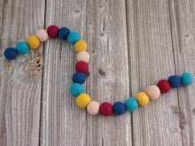 Load image into Gallery viewer, FALL Garland. FALL Decor. Felt Pom Poms Garland. Felt Balls Garland. Felt Pompom Garland