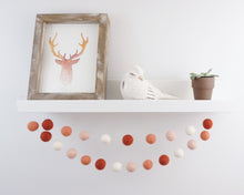 Load image into Gallery viewer, FALL Garland. FALL Decor. Felt Pom Poms Garland. Felt Balls Garland. Felt Pompom Garland