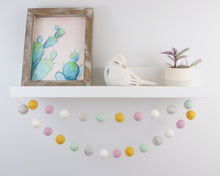 Load image into Gallery viewer, Pom Pom Garland. Felt Garland. Pompom Garland.Felt Balls Garland. Felt Pompom Garland