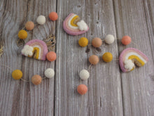 Load image into Gallery viewer, Rainbow Garland. Felted Rainbow. Pom Poms Garland. Felt Balls Garland. Felt Pompom Garland