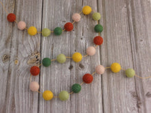 Load image into Gallery viewer, FALL Garland. FALL Decor. Felt Pom Poms Garland. Felt Balls Garland. Felt Pompom Garland