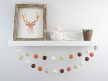 Load image into Gallery viewer, FALL Garland. FALL Decor. Felt Pom Poms Garland. Felt Balls Garland. Felt Pompom Garland