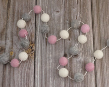 Load image into Gallery viewer, Valentines Day Decor. Pom Pom Garland. Valentines Day Decor. Pom Pom Garland. Pompom Garland.