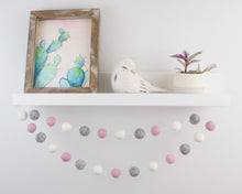 Load image into Gallery viewer, Valentines Day Decor. Pom Pom Garland. Valentines Day Decor. Pom Pom Garland. Pompom Garland.